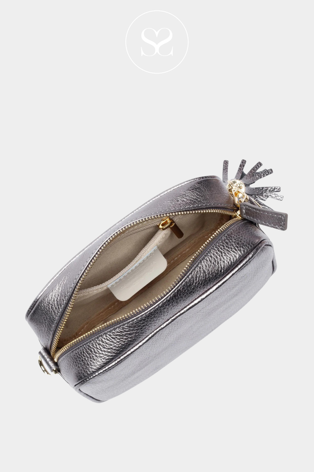 ELIE BEAUMONT - CROSSBODY BAG - PEWTER | ELIE BEAUMONT BAGS IRELAND