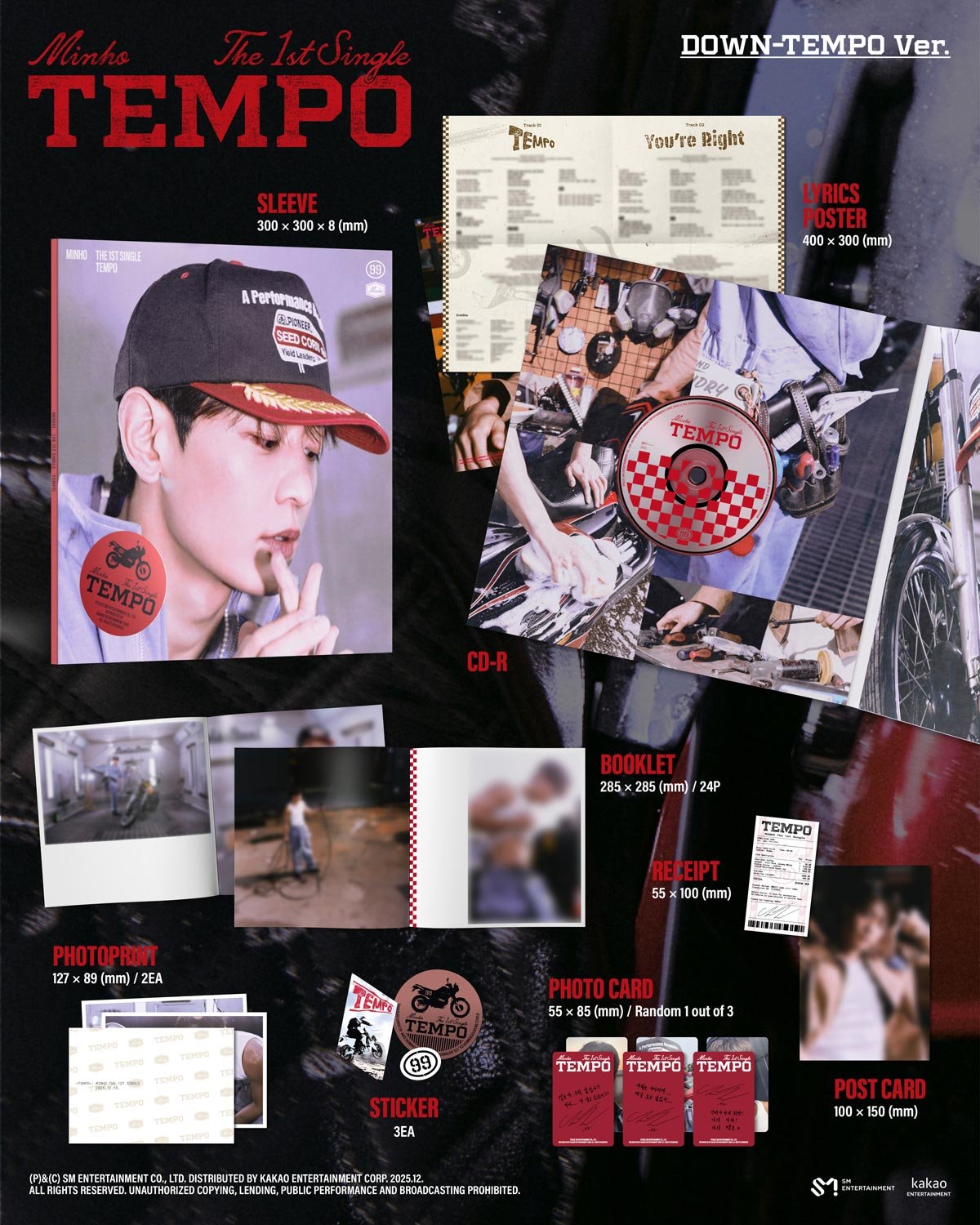 MINHO The 1st Single『TEMPO』、UNIVERSAL MUSIC STOREとWeverse Shop