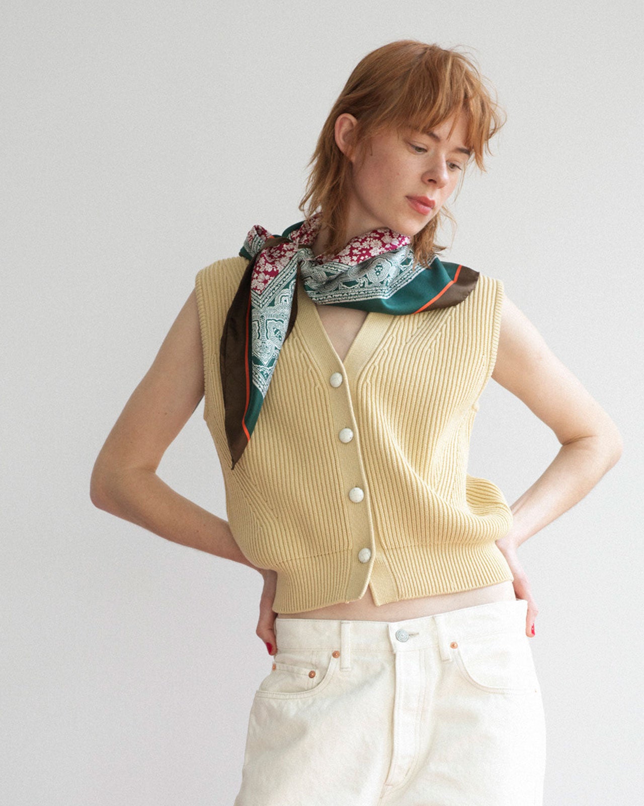 Shinzone（シンゾーン）】THE SHINZONE & CO SILK SCARF スカーフ