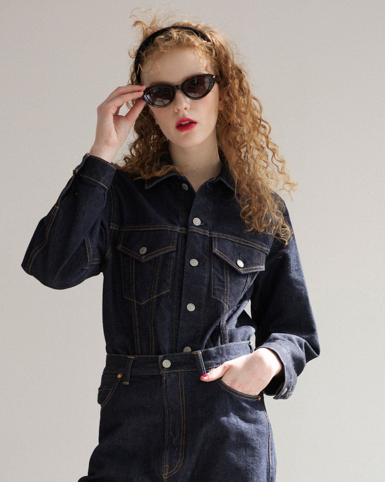 Shinzone（シンゾーン）】DENIM JACKET(NAVY) デニムジャケット Gジャン