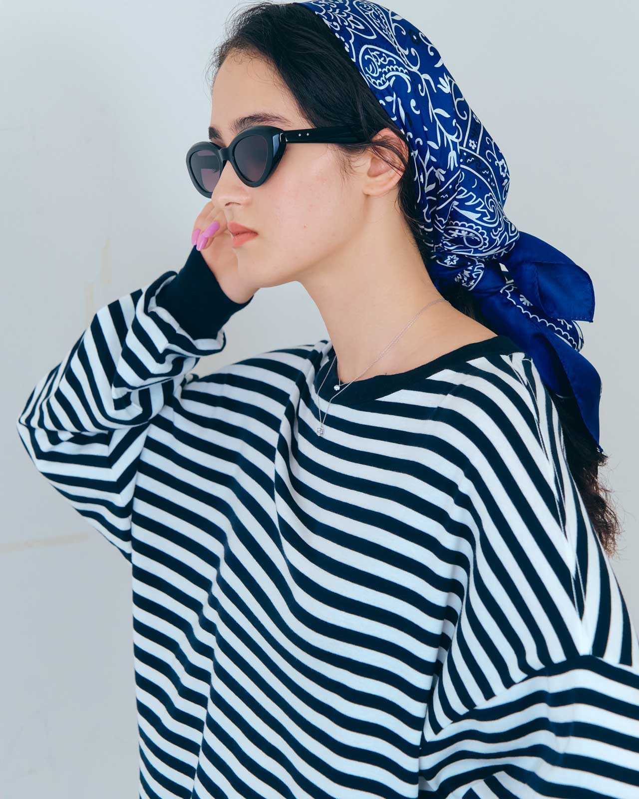 BANDANA PRINTED SILK SCARF – Shinzone