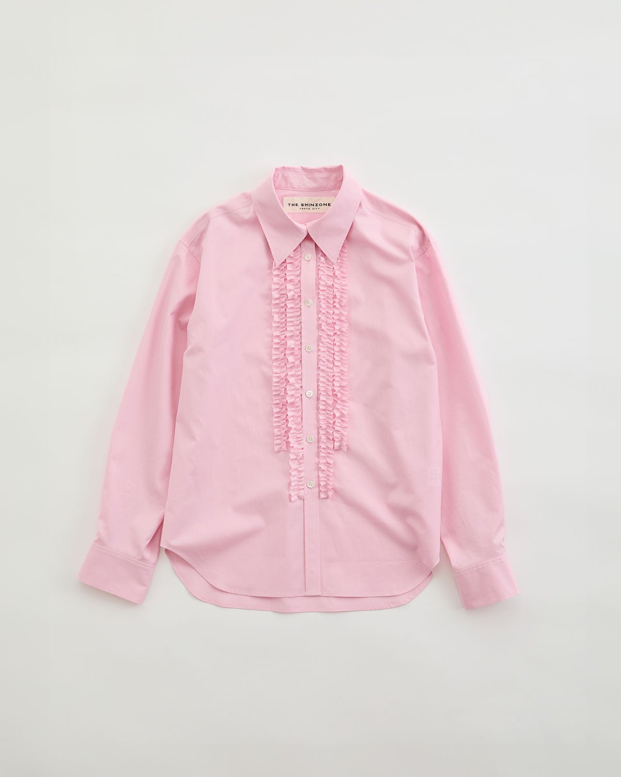 Shinzone（シンゾーン）】COTTON FRILLED SHIRT