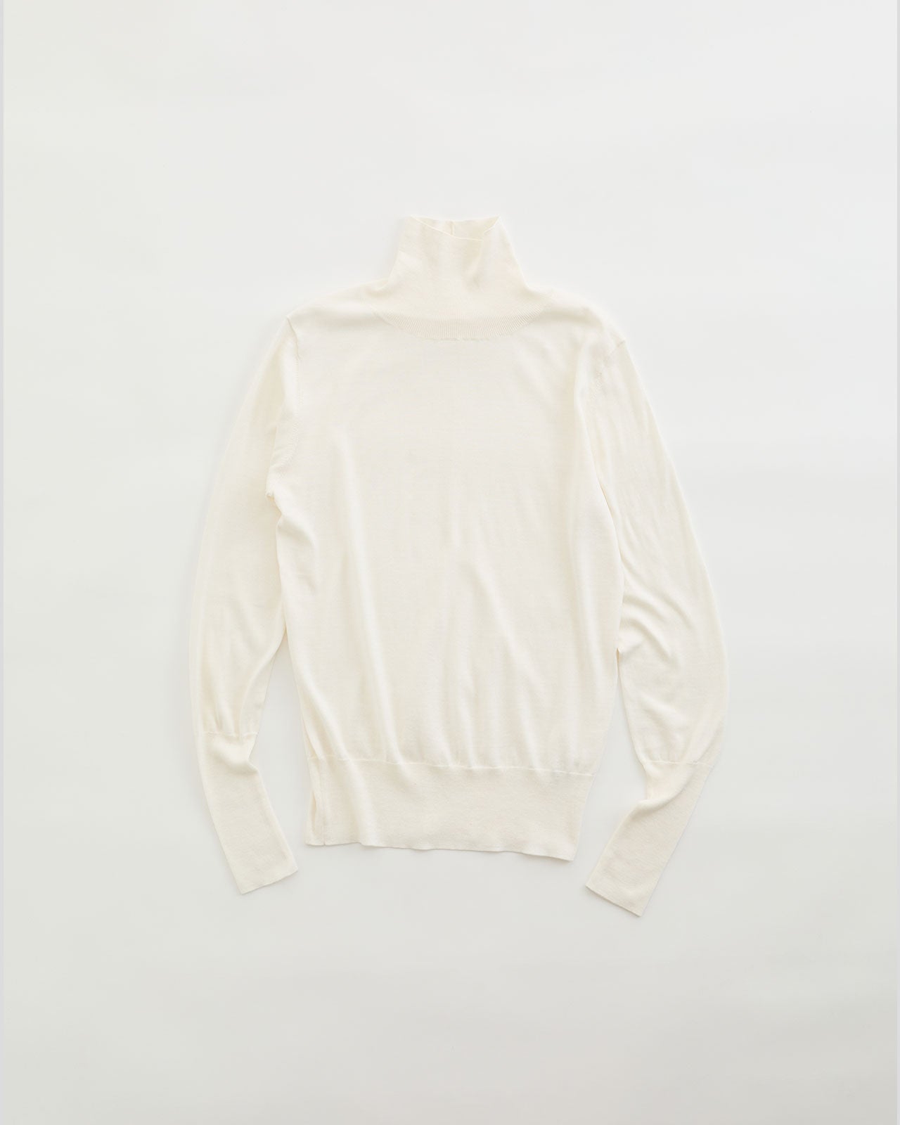 COTTON SILK HIGH NECK KNIT – Shinzone