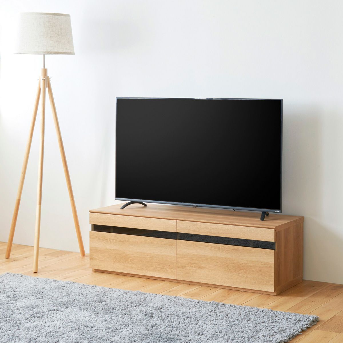 テレビ台 幅120cm 高さ37cm ナチュラルブラウン 50V型対応 TVボード