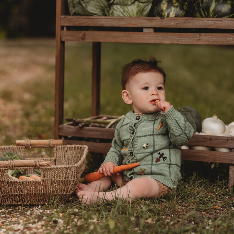 Little Farm Cardigan - Sage | Shirley Bredal Online Shop