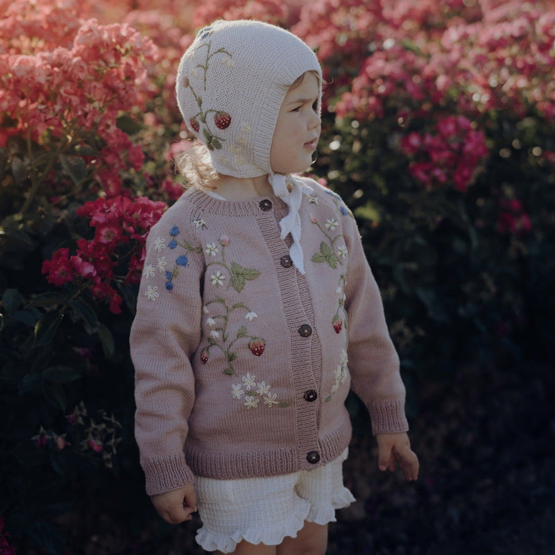 Strawberry cardigan (Cotton) - Dahlia | Shirley Bredal Online Shop