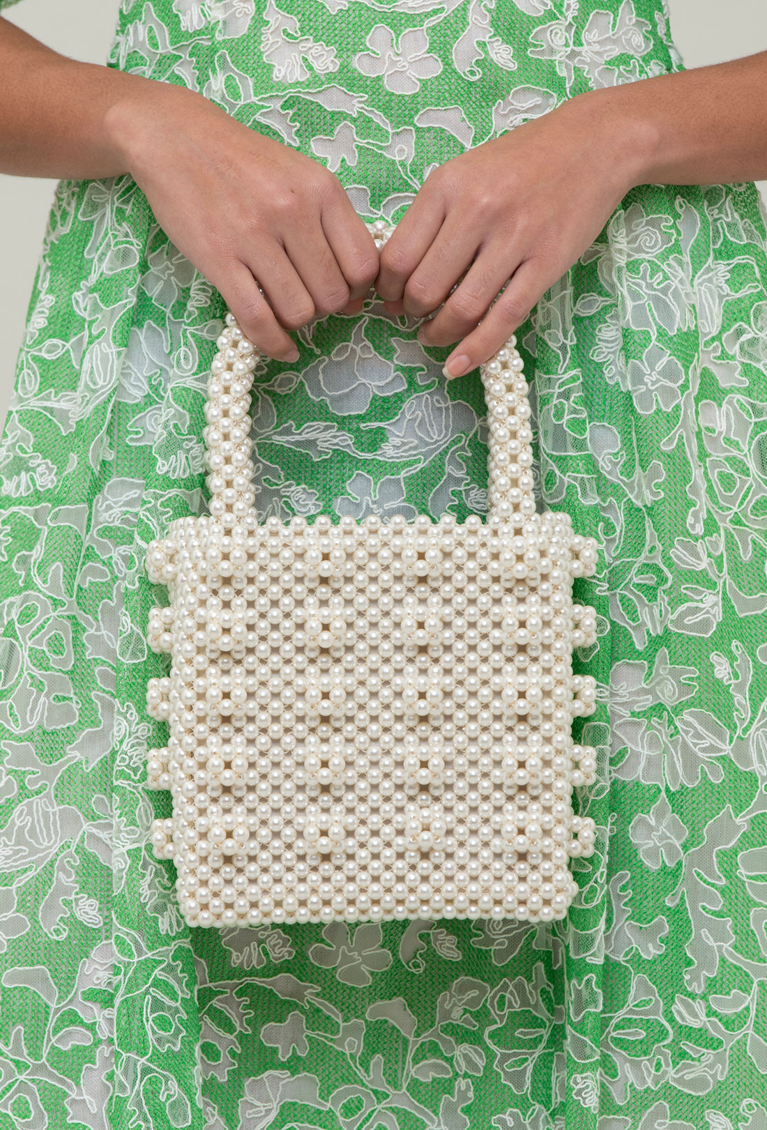 Shrimps Antonia Beaded Bag in Cream – shrimps