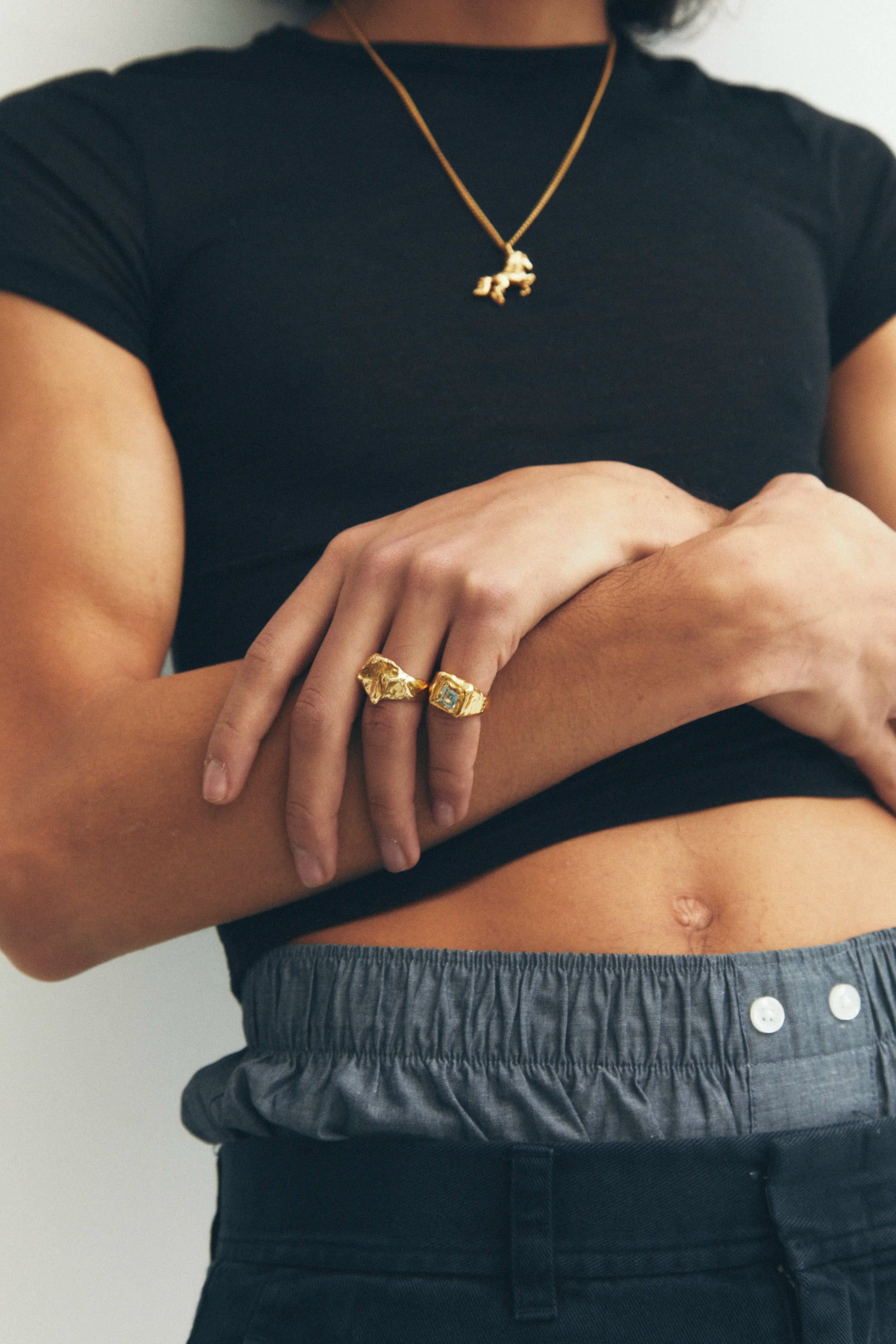 Marzo - Handmade gold plated ring | Simuero