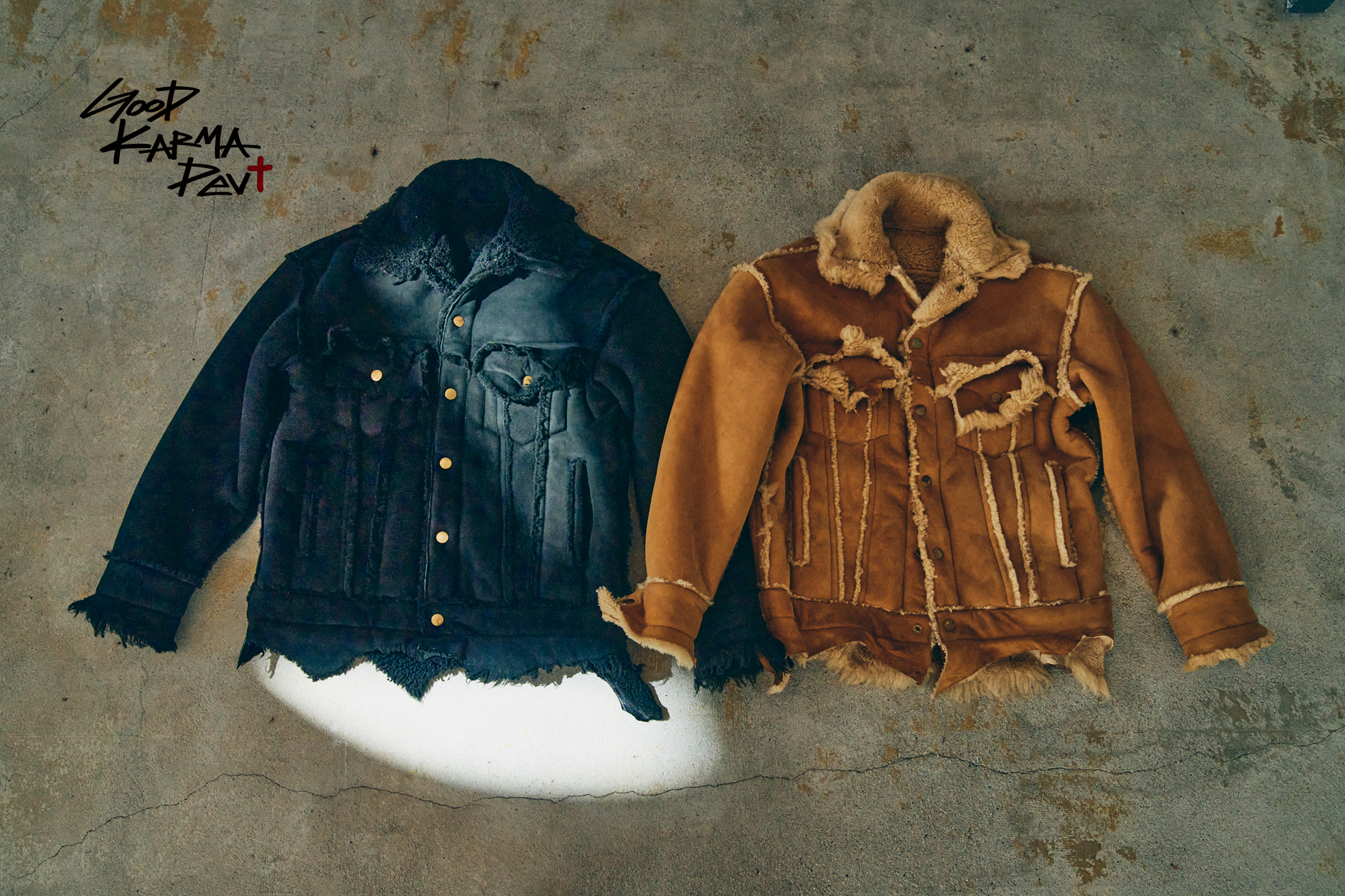 GOODKARMA DEVELOPMENT MOUTON TRUCKER JACKET 