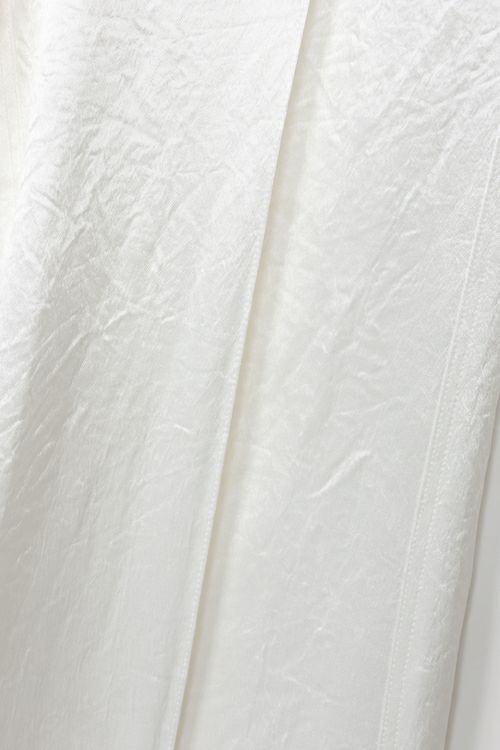 CINOH - SATIN RELAX PANTS / サテンリラックスパンツ (ホワイト