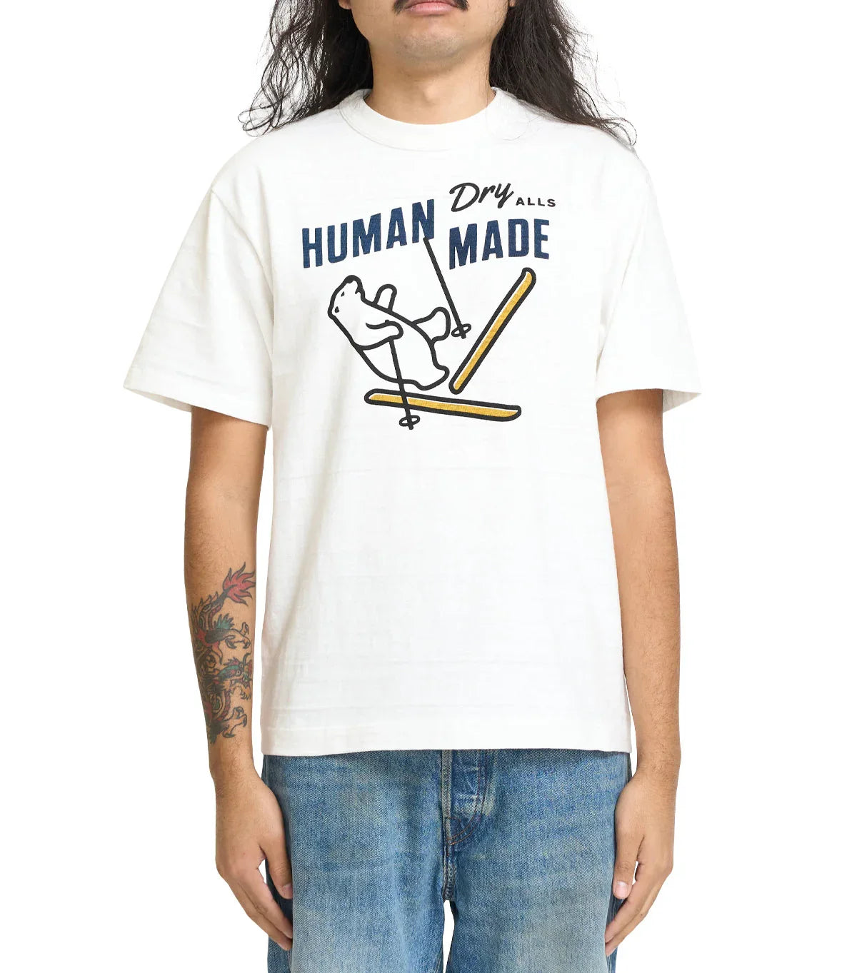 Human Made Heart Beads Cushion Navy | SOMEWHERE®