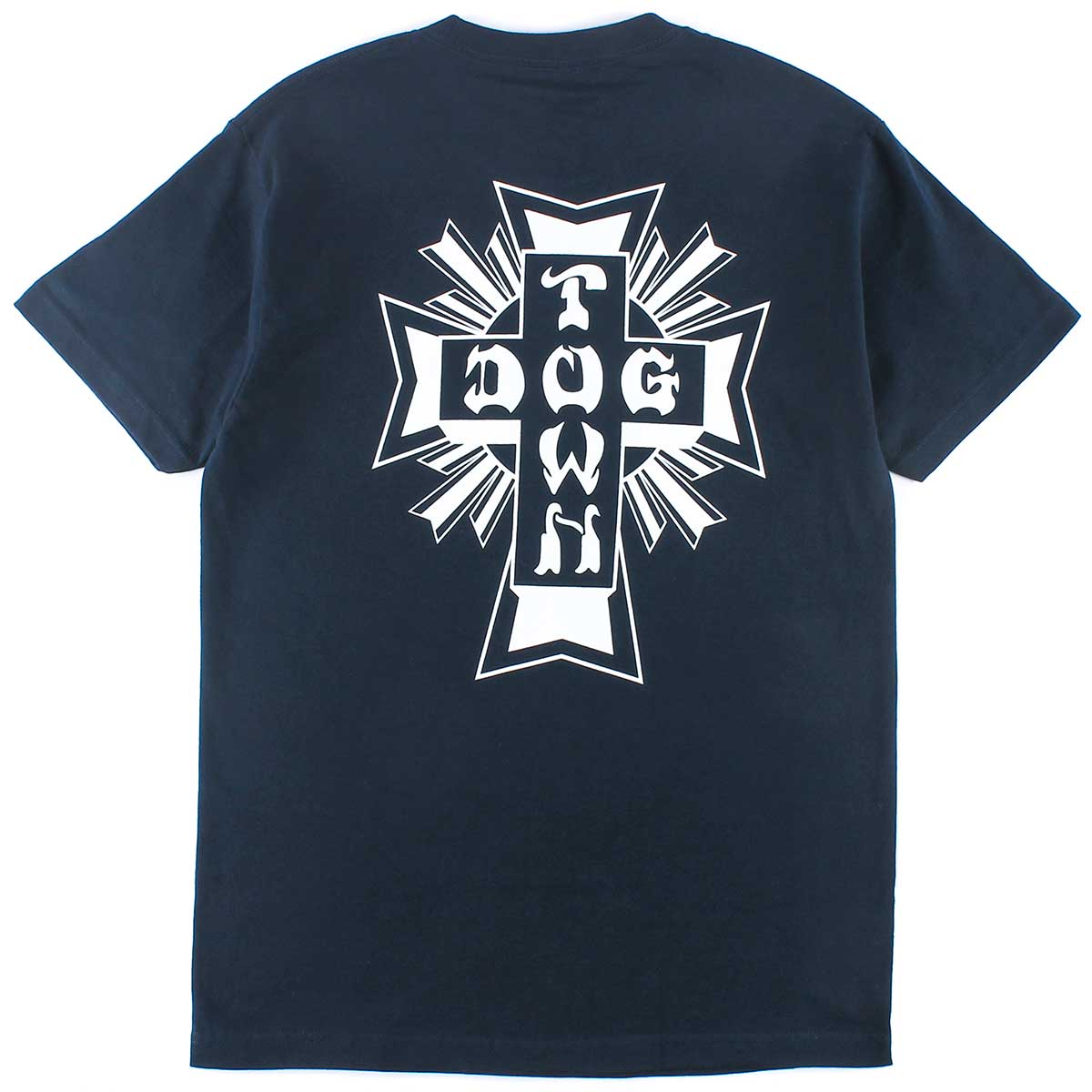 Dogtown Cross Logo T-Shirt - Navy/White | SoCal Skateshop