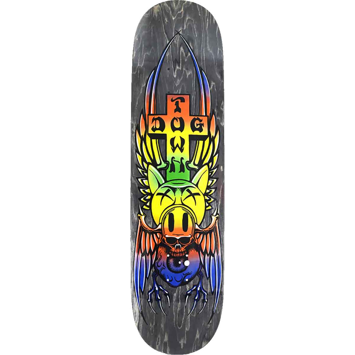 Dogtown Pig Skull Street Skateboard Deck - Black Stain 8.25x31.77