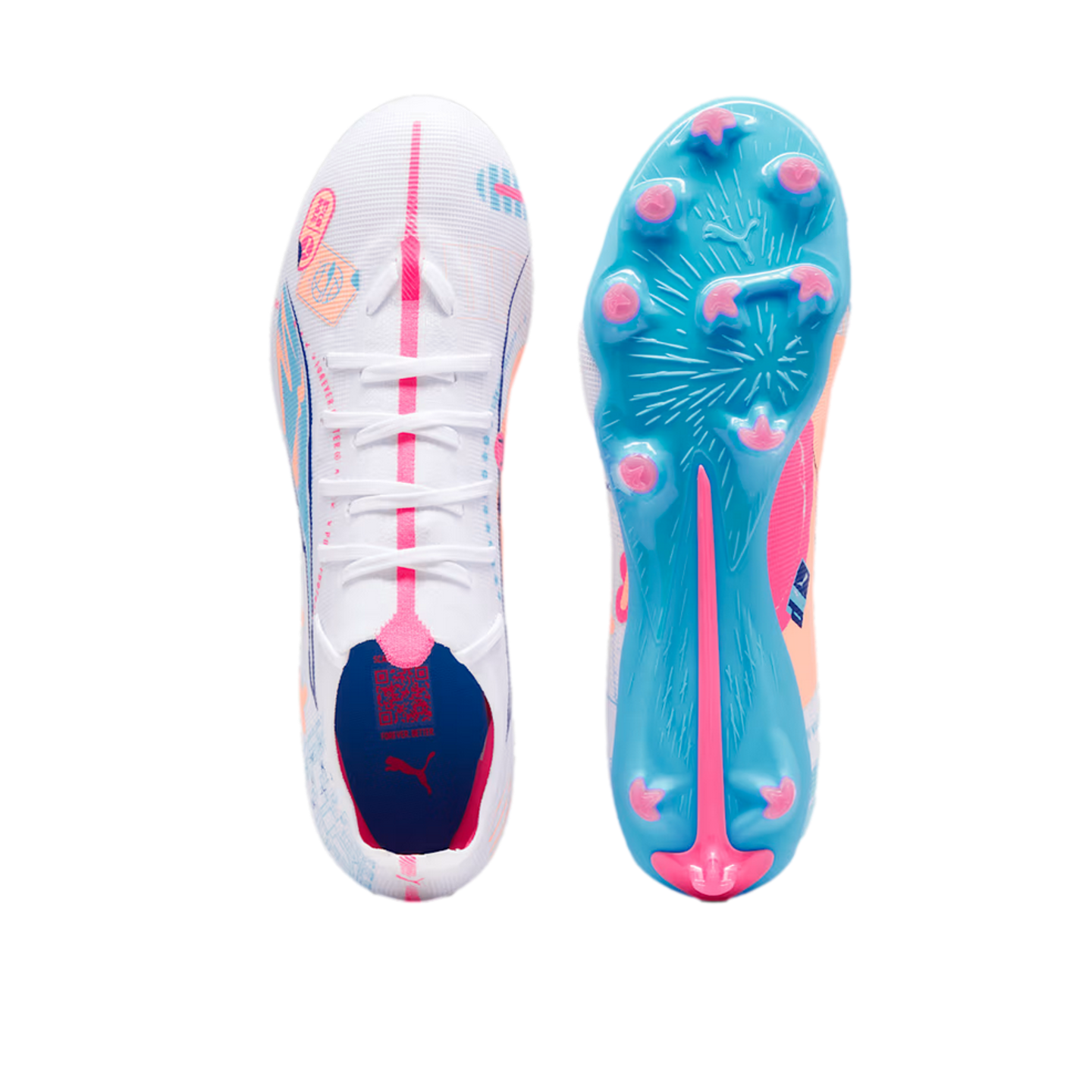 Puma Ultra 5 Match Firm Ground Cleats Soccer 108064-01 White