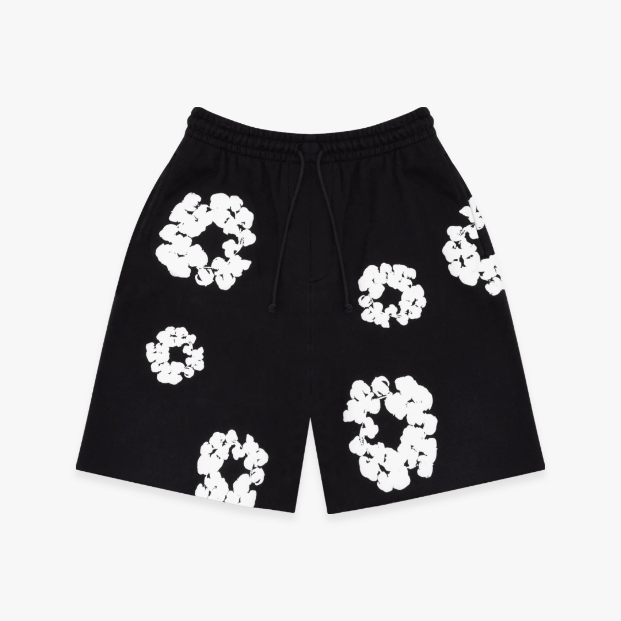 Denim Tears Shorts 'The Cotton Wreath' Black (FW23) 402-010-30