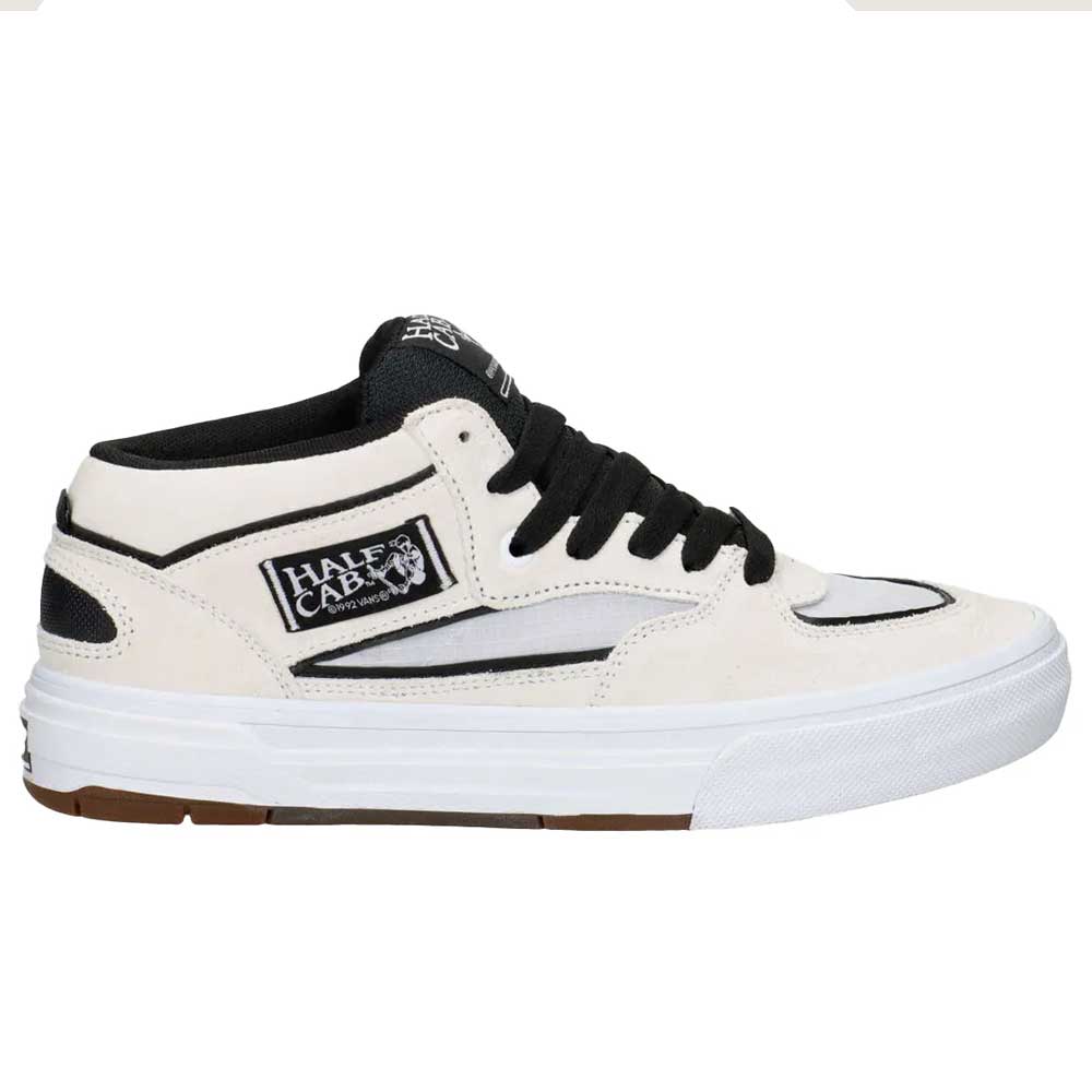 VN000D9ZYB2 White Black Suede Skate Wafflecup Half Cab Vans Shoes