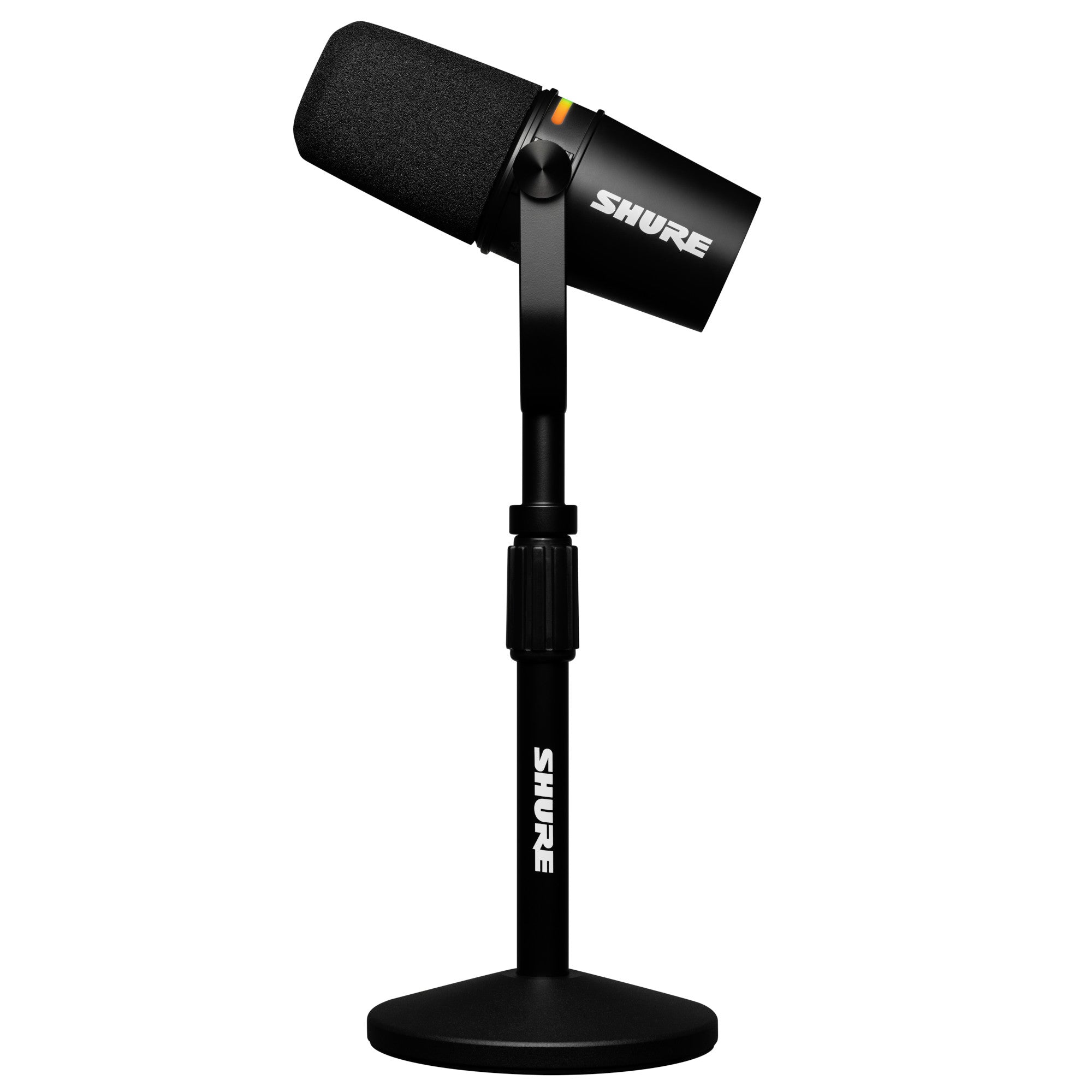 Shure MV7+ Bundle XLR/USB-C Hybrid Dynamic Microphone with Stand