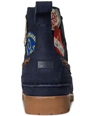 Polo Ralph Lauren Men's Ranger Mid Suede & Twill Boots - Macy's