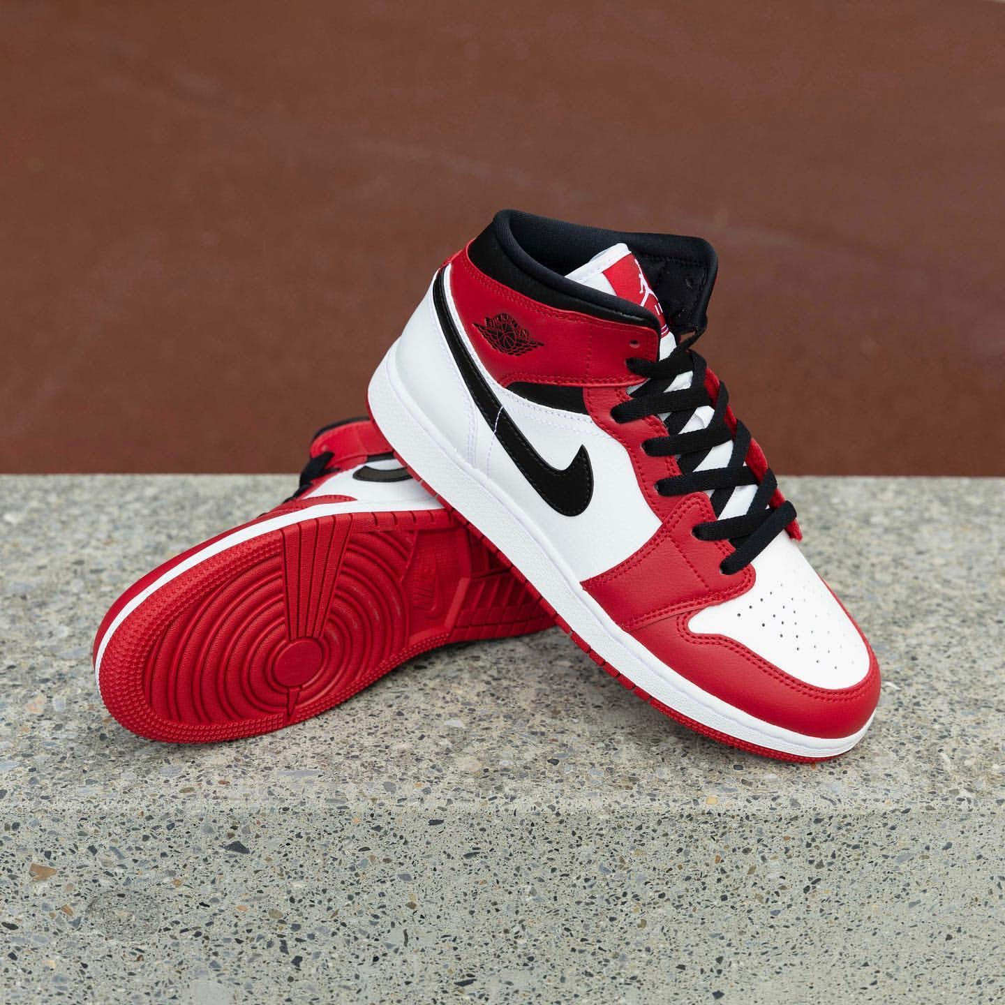 Nike Air Jordan 1 Mid GS “Gym Red”】ナイキ エア ジョーダン 1