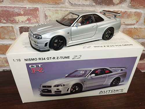 オートアート 1/18 ニスモ R34 GT-R Z-tune 買取りました – 中古品の