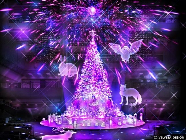 横浜ランドマークタワークリスマスツリー 2019年のテーマは「White