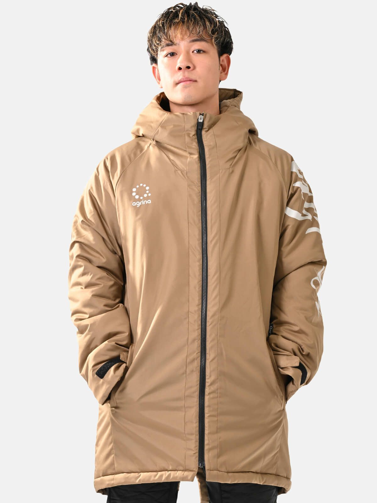 セグンドインテシオン中綿ハーフコート ag-0515 M.Beige
