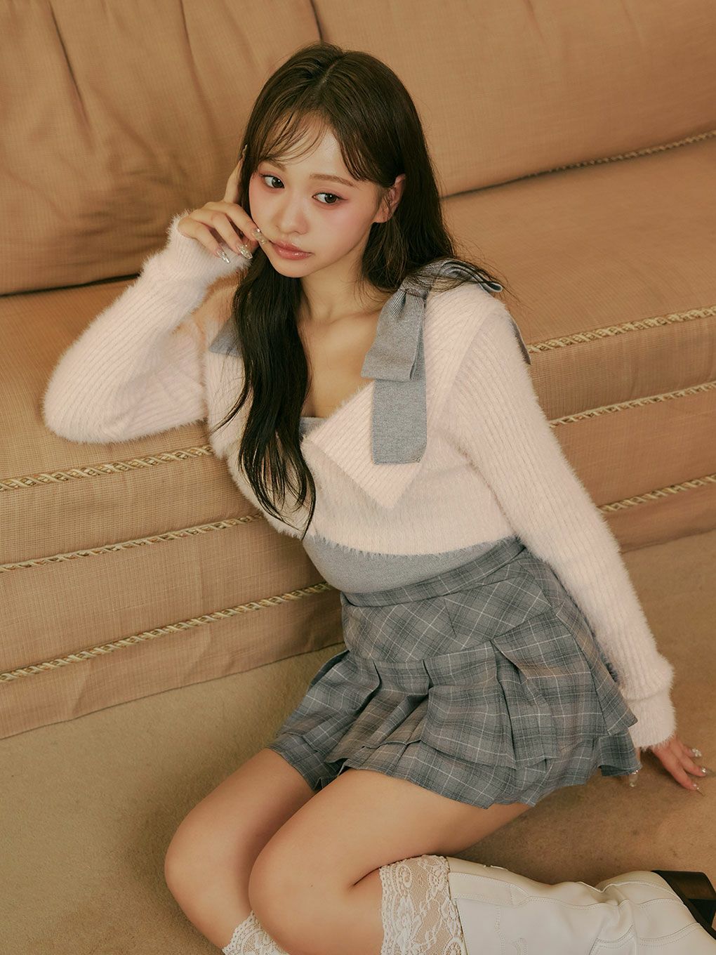 BUBBLES】ショルダーリボンアンサンブル | sparkling mall online store