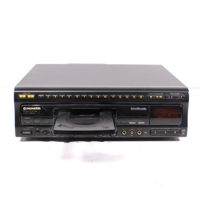 Pioneer CLD-V860 CD CDV LD Player LaserDisc LaserKaraoke Dual Mic