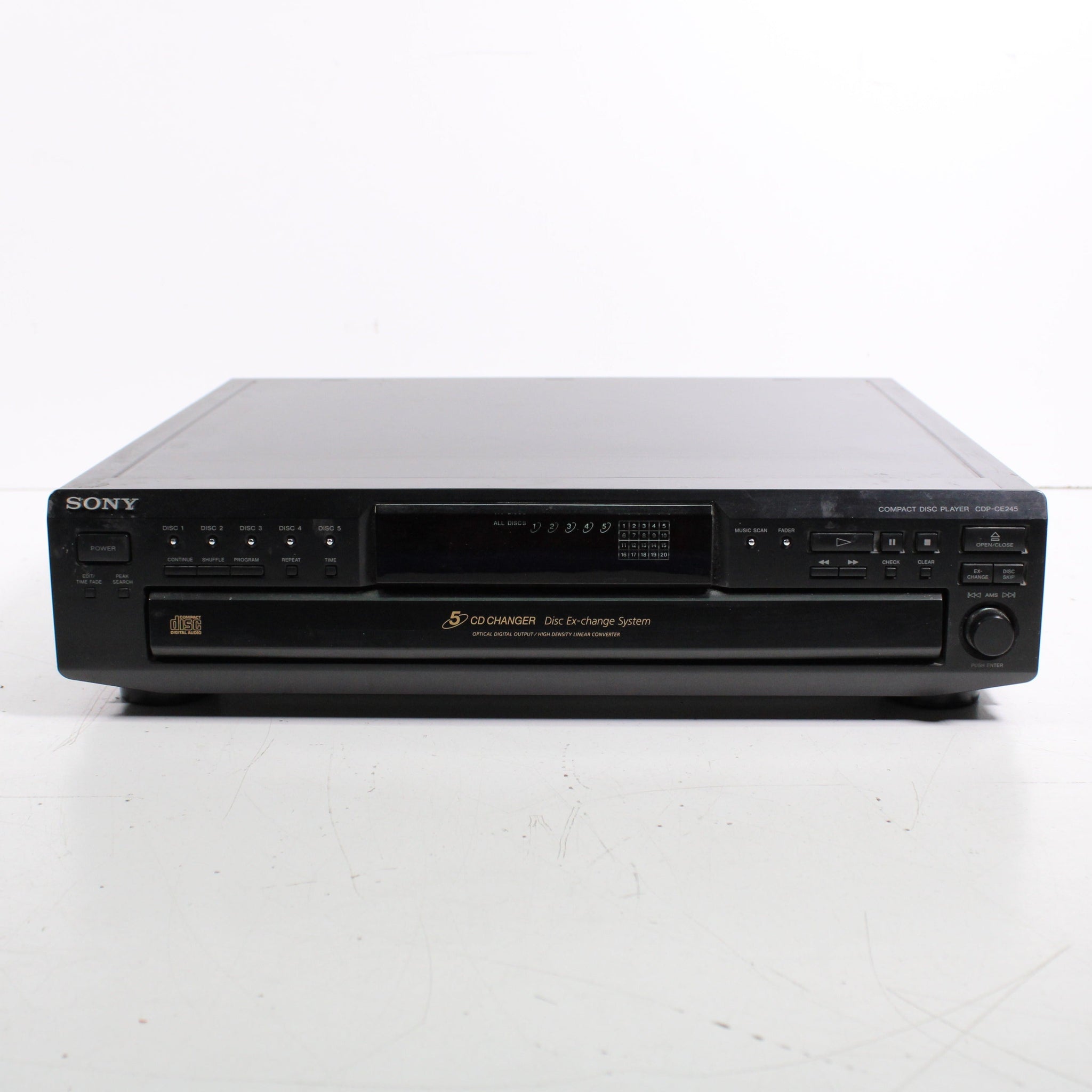 Sony CDP-CE245 5-Disc CD Carousel Player Changer (2000