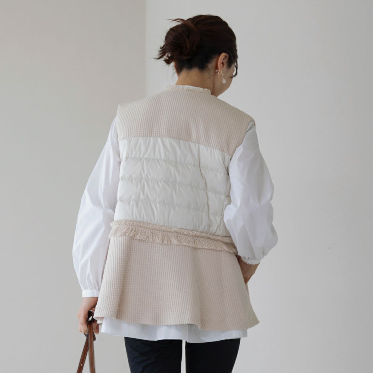 FINAL SALE】【返品不可】【SONO】ツイーディペプラムベスト