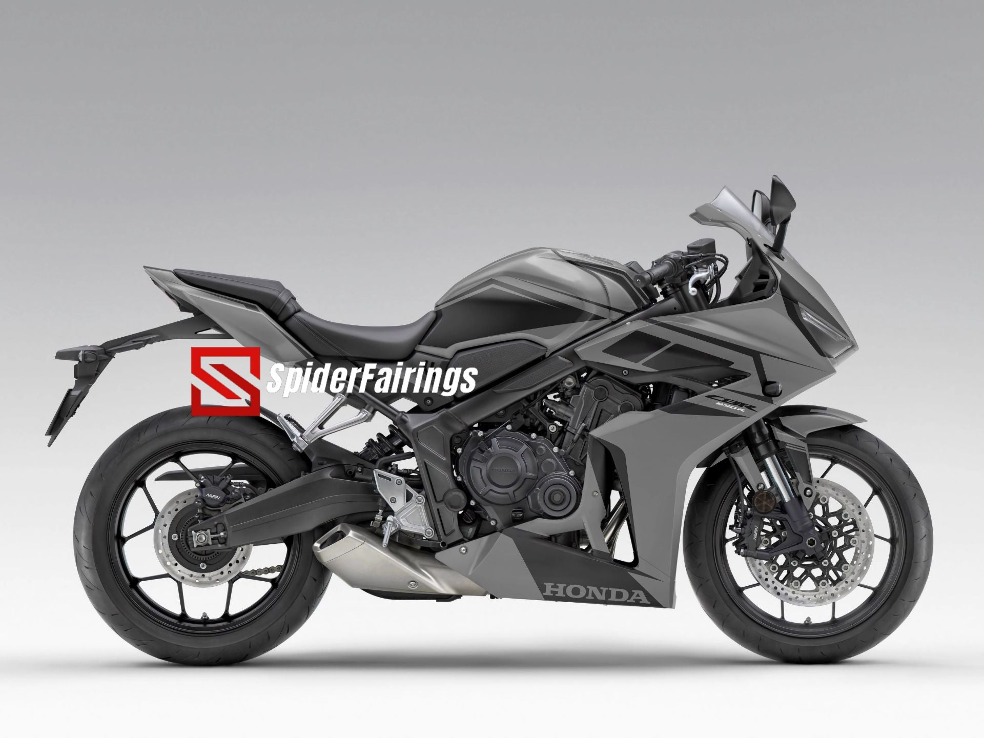 Grey broklyn color Honda CBR650R 2024 – SpiderFairings