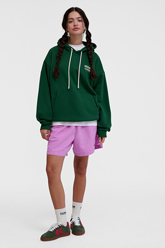 Unisex Yeşil LOOSE BEES STADIUM HOODIE 227551-6170 | hummel