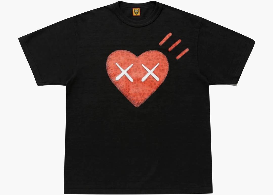KAWS x Human Made #6 Tee Black | Hype Clothinga
