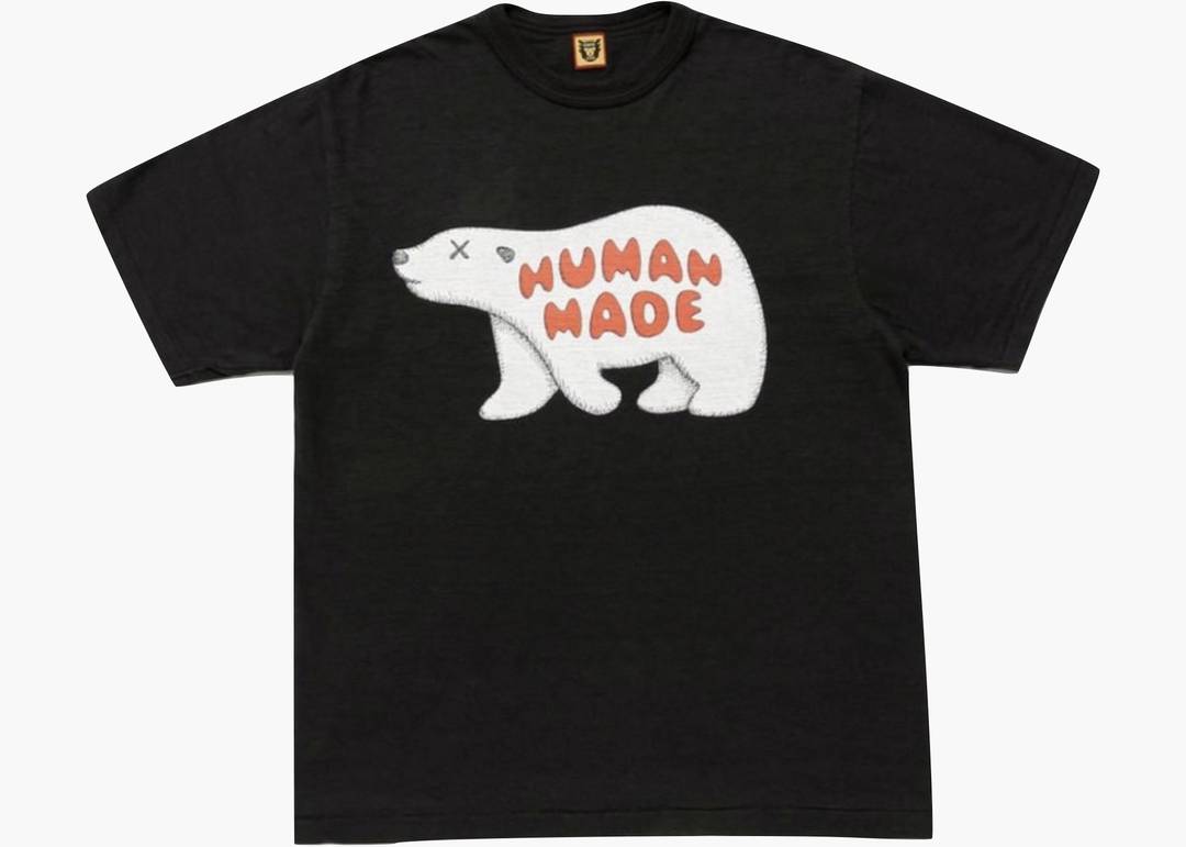 KAWS x Human Made #7 Tee Black | Hype Clothinga