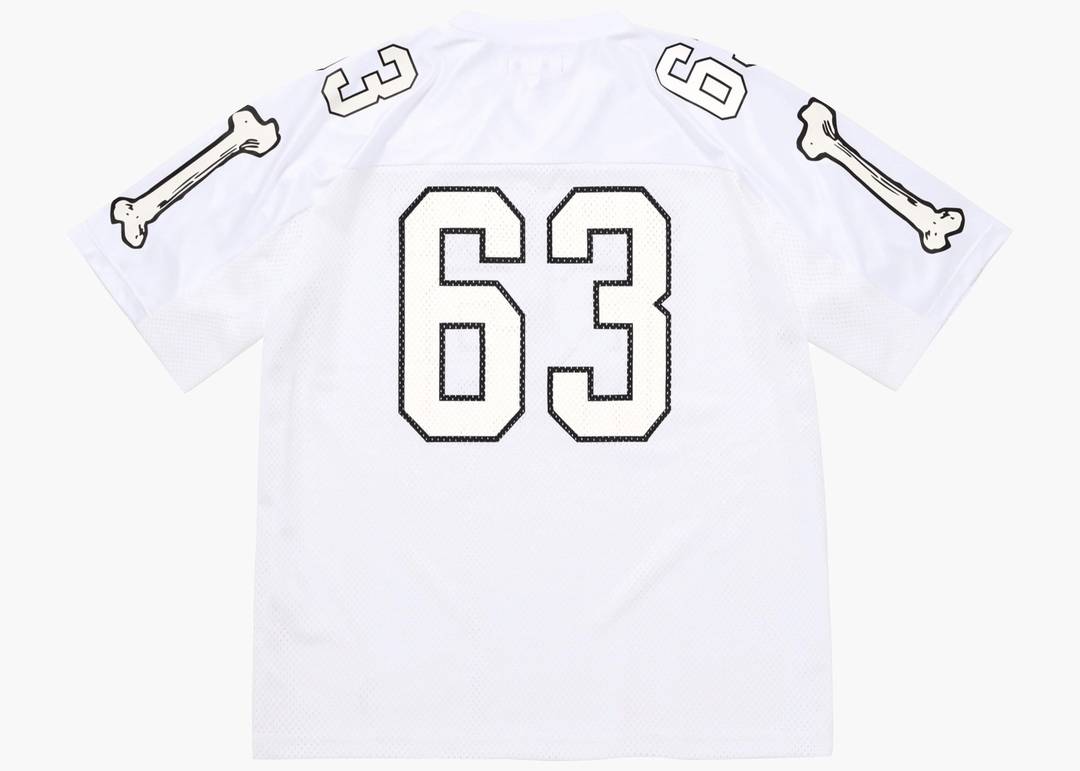 Supreme Bones Football Jersey White | Hype Clothinga