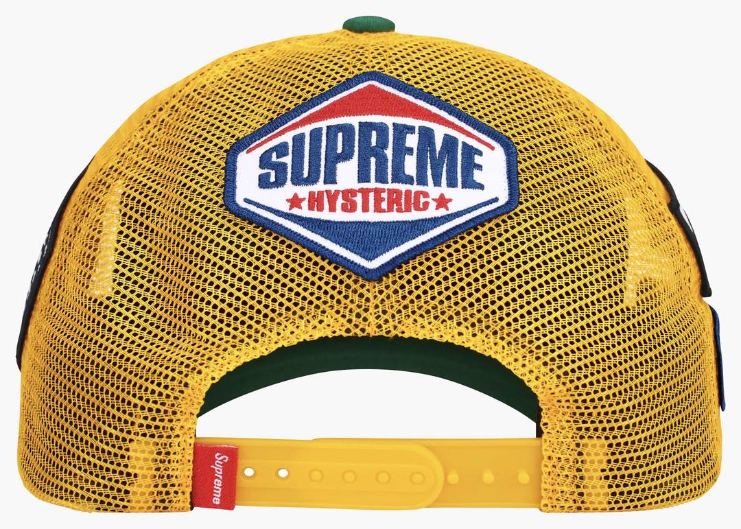 Supreme Hysteric Glamour Vanson Leather Mesh Back 6-Panel Green