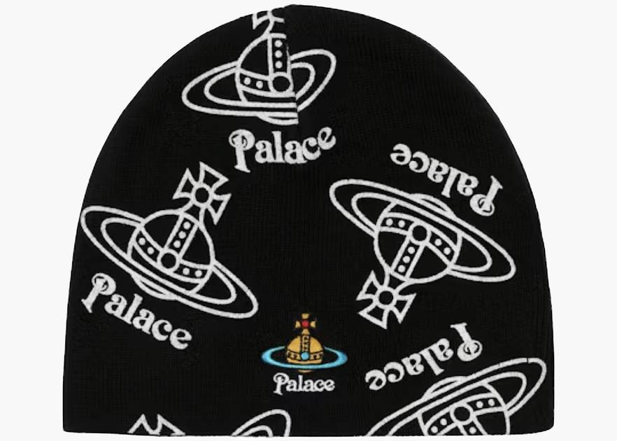 Palace x Vivienne Westwood Jersey Beanie Black | Hype Clothinga