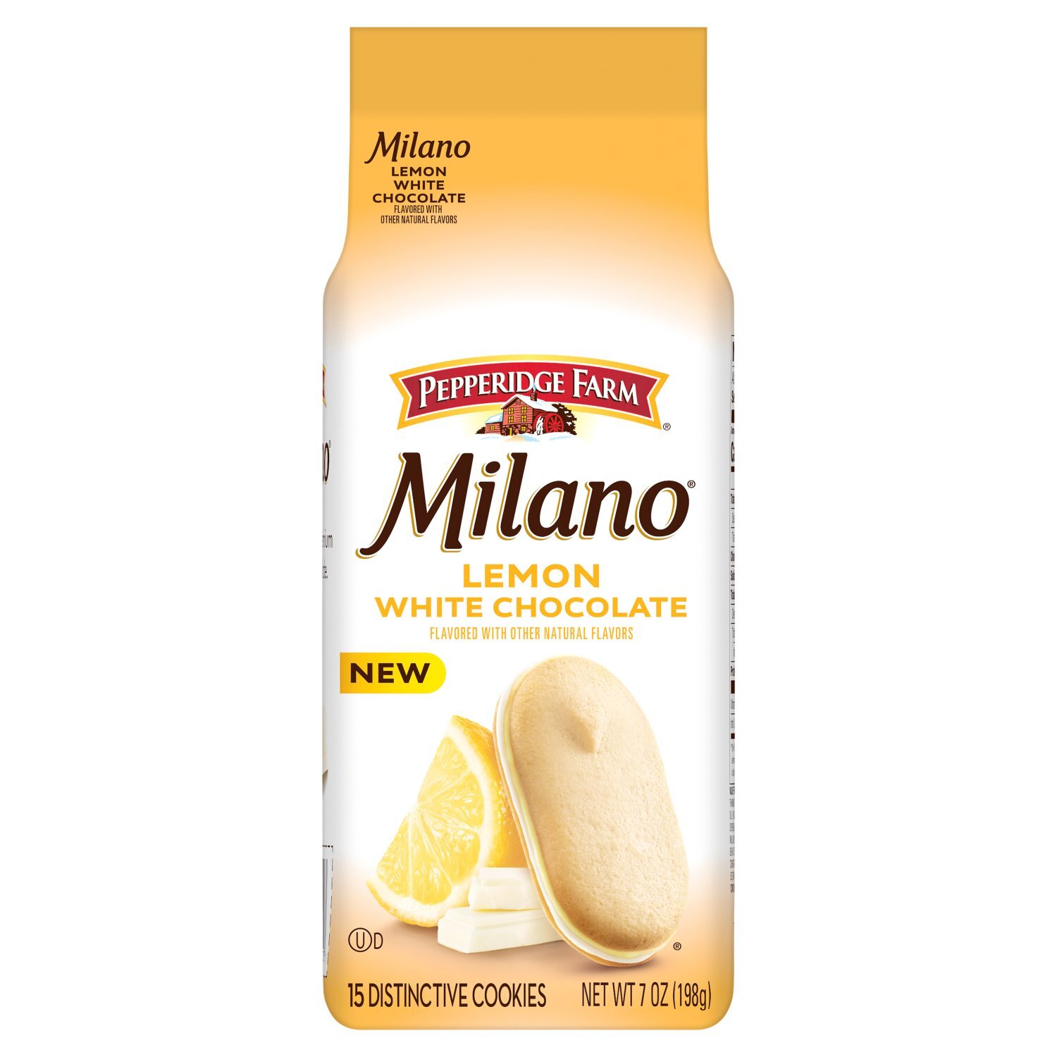 Pepperidge Farm Milano Lemon White Chocolate Distinctive Cookies