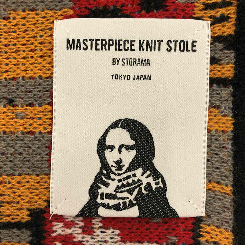 MASTERPIECE KNIT STOLE 総柄 ジャガード ニット ストール | ブランド