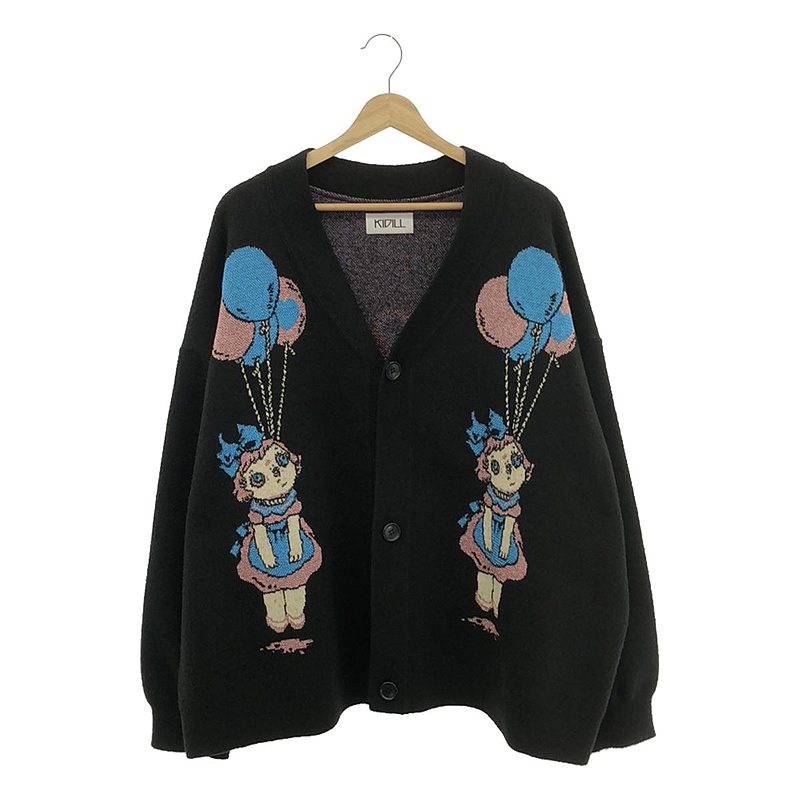 rurumu Knit Cardigan Rose Garden ダブルジャガード ニット