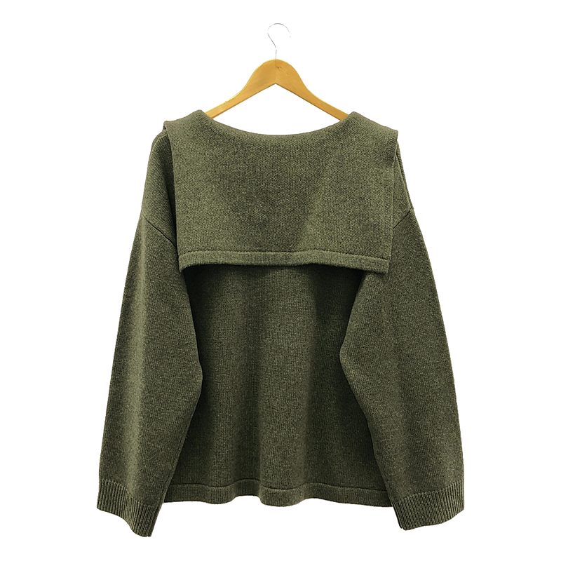 WOOL CASHMERE SAILOR COLLAR KNIT ウール カシミヤ セーラーカラー