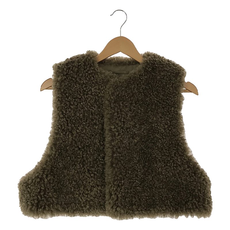 FAUX SHEARLING CROPPED VEST / ファーベスト / 総裏地 | ブランド古着
