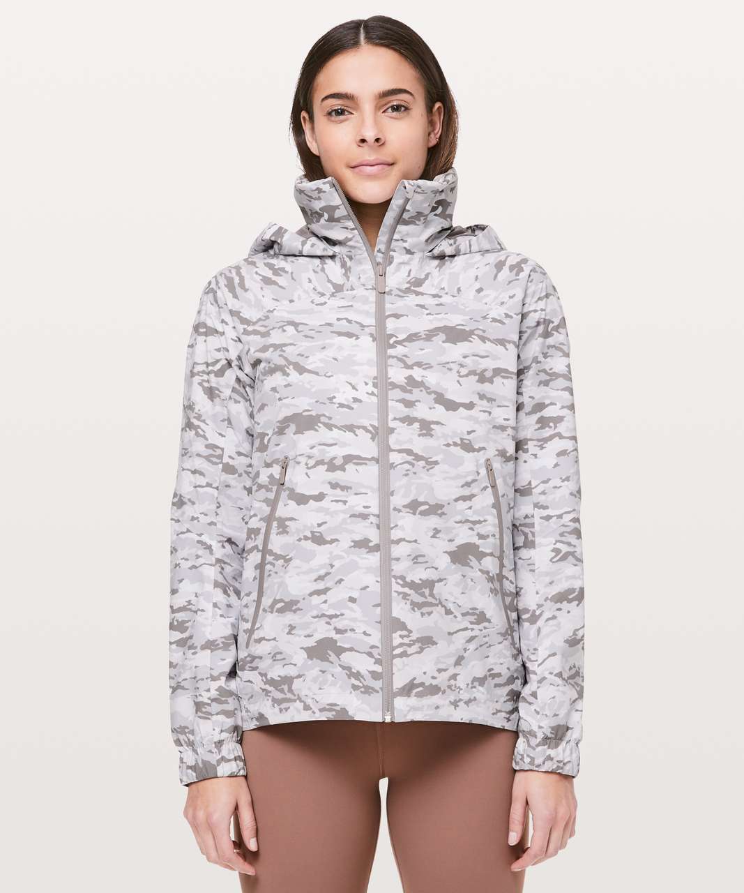 Lululemon Here To Move Jacket - Evergreen Camo Pink Multi - lulu