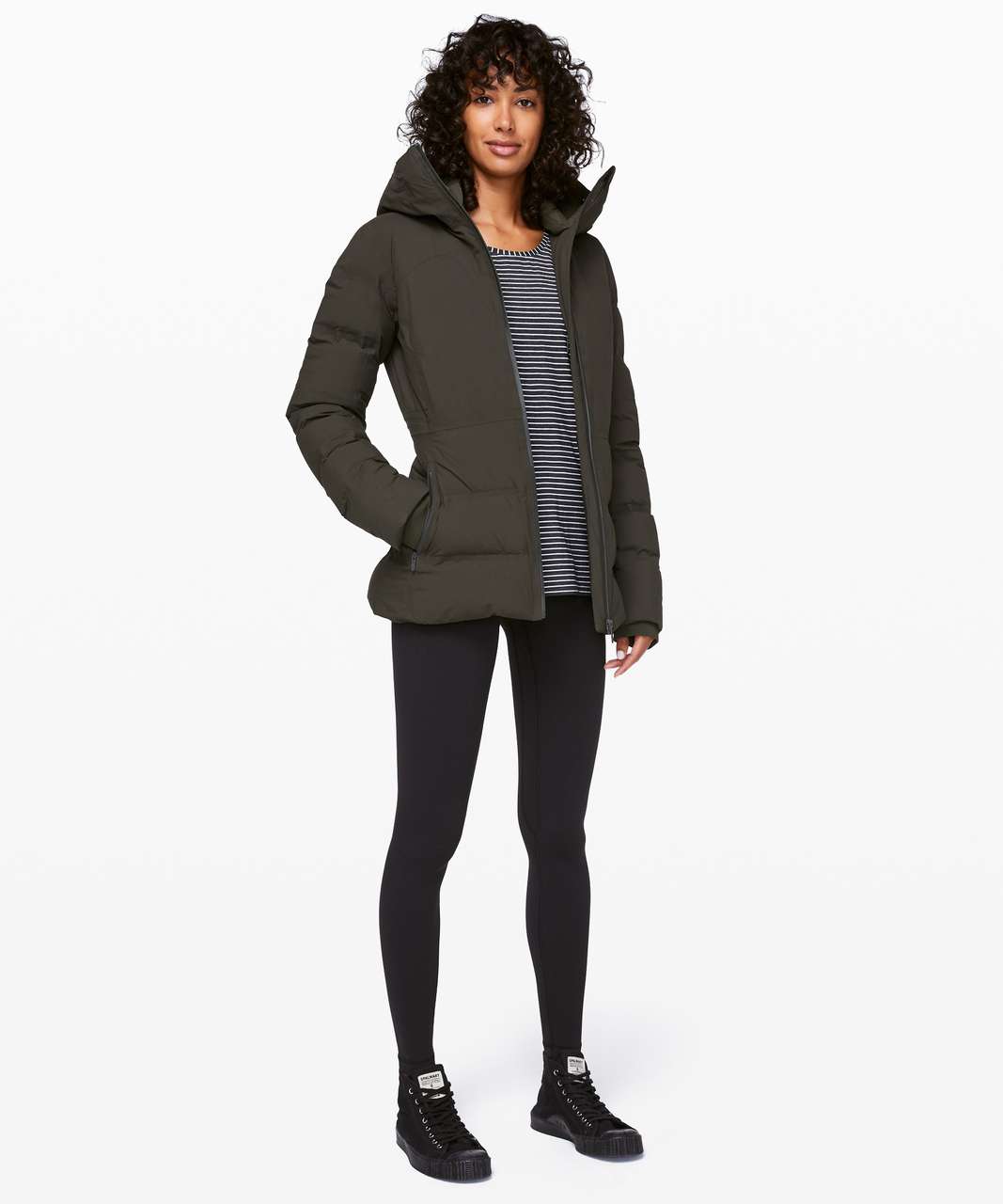 Lululemon Sleet Street Jacket - Dark Olive - lulu fanatics