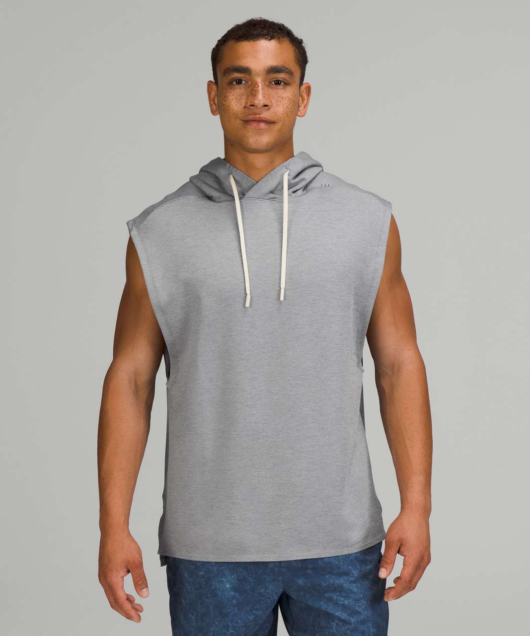 Lululemon Breaking Bounds Sleeveless Hoodie - Heathered White Opal