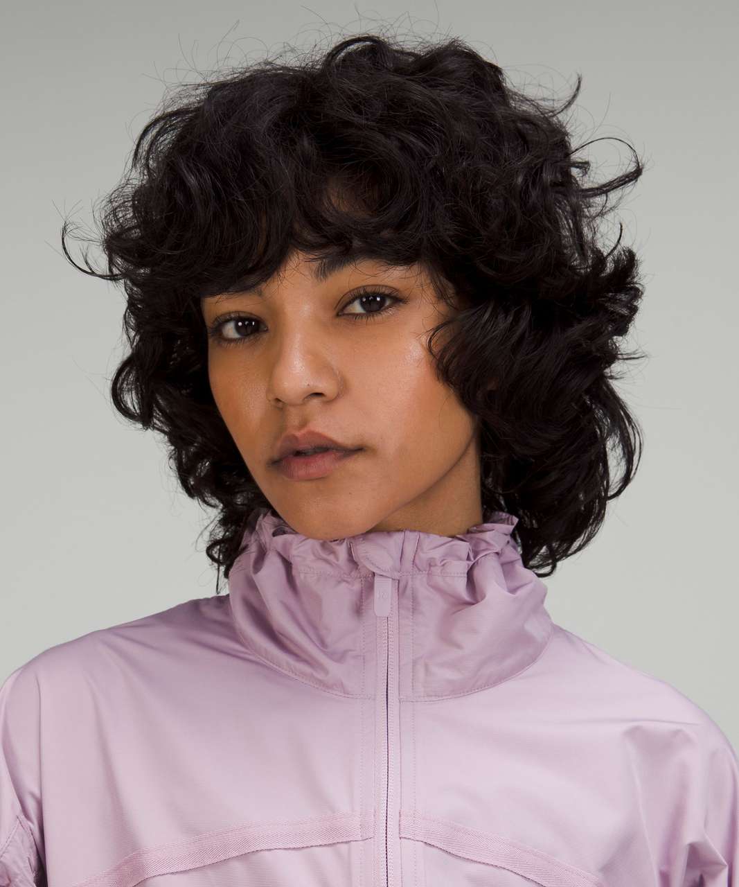 Lululemon Lightweight Cropped Track Jacket - Dusty Rose - lulu