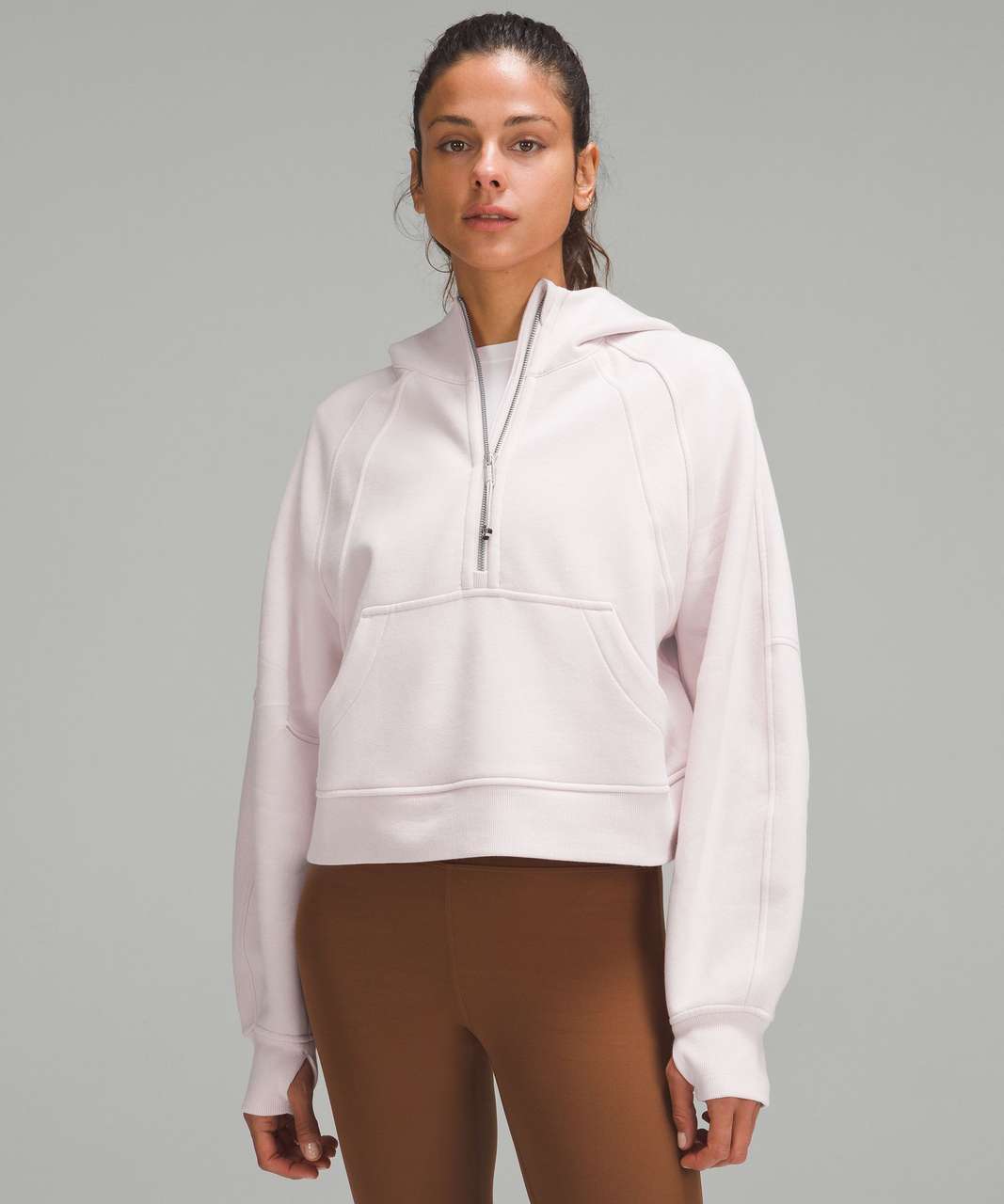 Lululemon Scuba Oversized Half-Zip Hoodie - Flush Pink - lulu fanatics