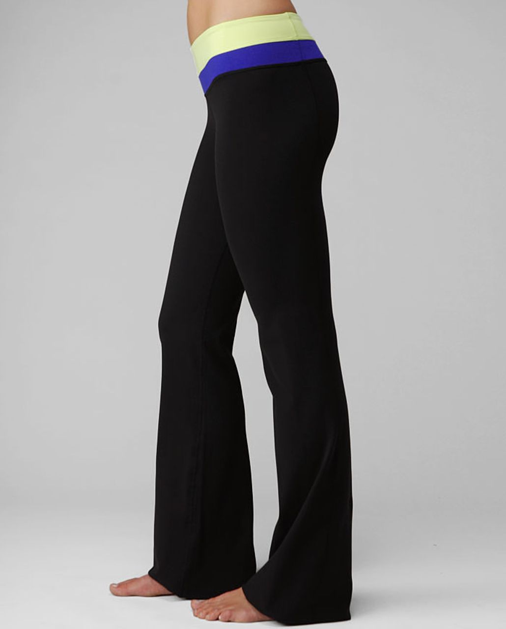 Lululemon Groove Pant (Tall) - Black / Wish Blue - lulu fanatics