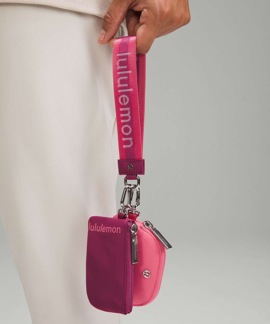 Lululemon Dual Pouch Wristlet *Wordmark - Washed Mauve / Sakura