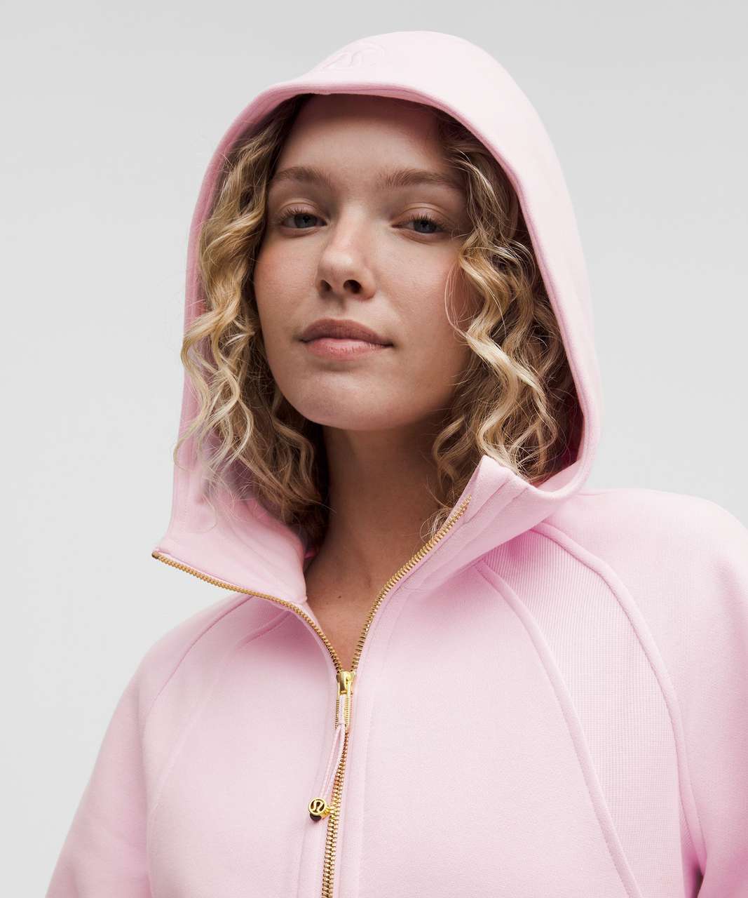 Lululemon Scuba Oversized Half-Zip Hoodie - Pink Organza / Gold
